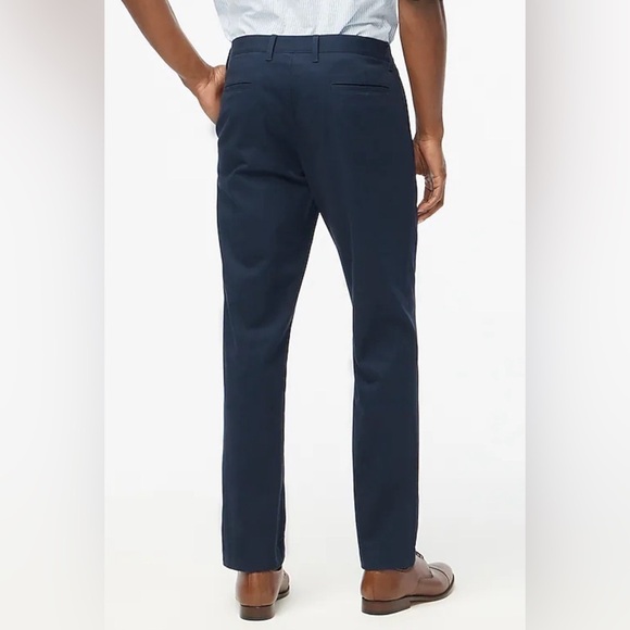 J Crew Factory Straight-fit TruTemp365® navy chino pant size 35x32 NWT BZ231 - Picture 3 of 16